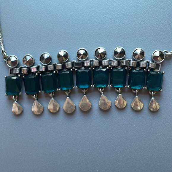 Lucky 2 tone reversible Egyptian blue necklace - Picture 3 of 4